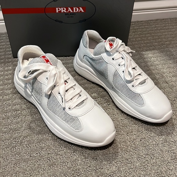 Prada logo mesh sneaker size 38 - Picture 3 of 5